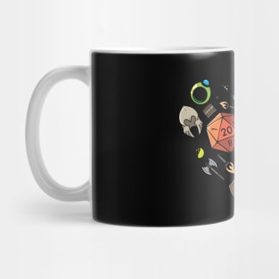 Roleplaying RPG Valentines Day Anniversary D20 Couple Gift Mug